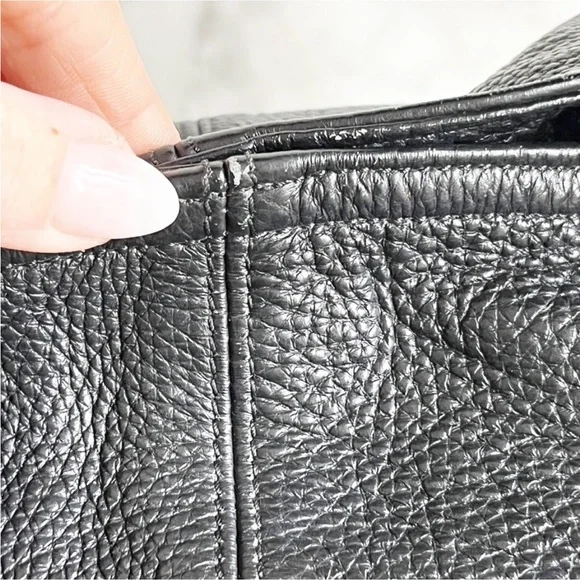 Large Furla Pebbled black leather hobo - Picture 11 of 11